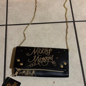 Black and Gold Mischief Managed Women's Bag Harry Potter